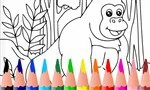 kleurplaat gorilla