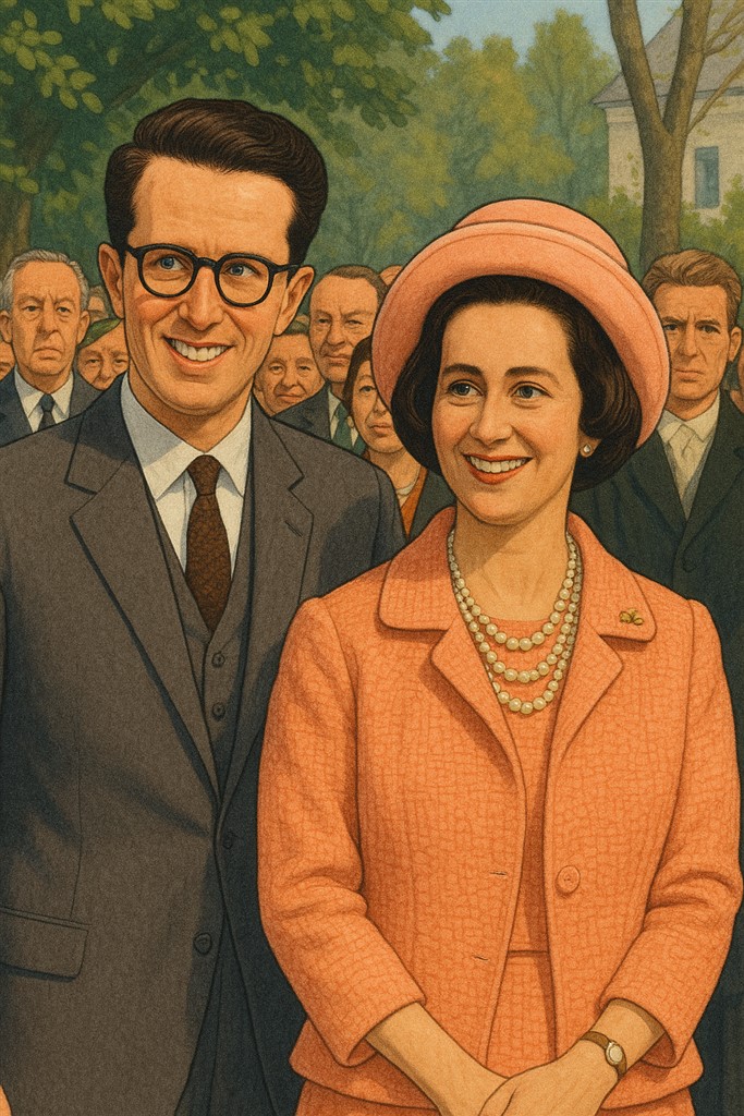 Koning Boudewijn en koningin Fabiola op bezoek