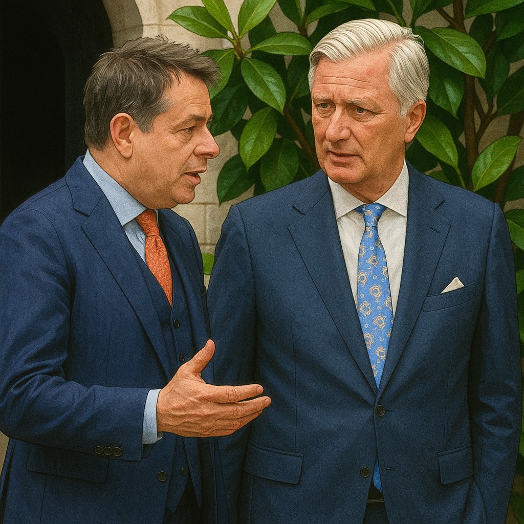 Koning Filip ontvangt minister