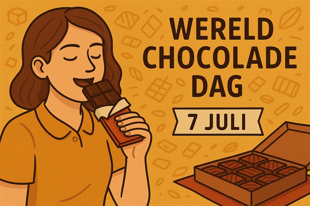 7 juli is wereldchocoladedag infographic