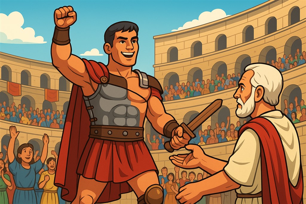 gladiator vrij houten zwaard