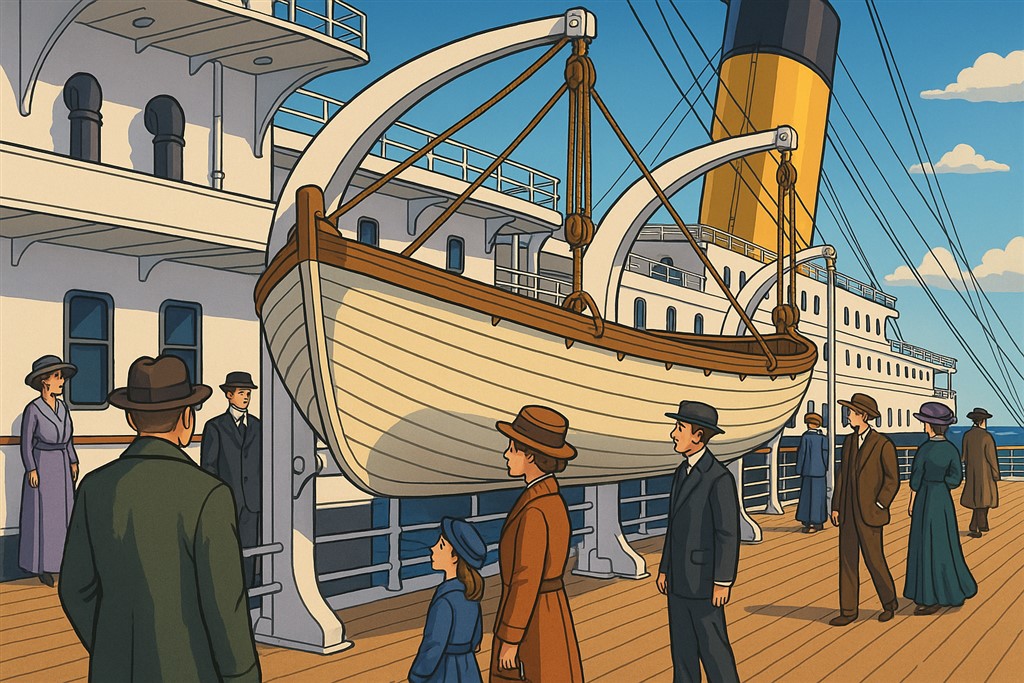 Reddingsboot op de RMS Titanic