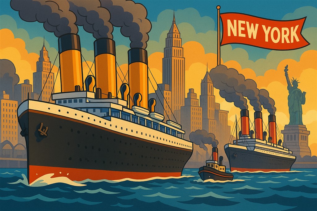 stoomboten in New York