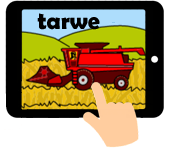 Tractor tarwe graan