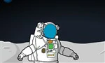 astronaut op de maan