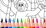 link naar kleurplaat chimpansee