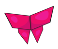 origami-vlinder