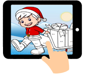 link naar online rekenkleurplaat optellen tot 10 en 20 thema kerst kerstman met slee