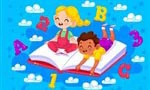 Link naar spelletje zoek de 7 verschillen thema school open boek