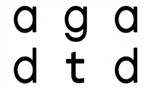Zoek twee dezelfde letters omkeringen