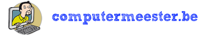 Logo van computermeester.be en naam van computermeester.be
