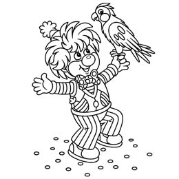 kleurplaat carnaval
