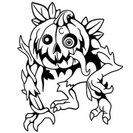 kleurplaat Halloween