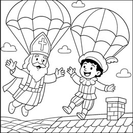 kleurplaat Sinterklaas