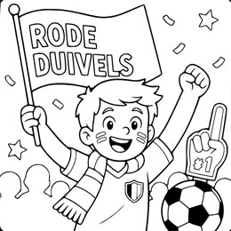 kleurplaat supporter