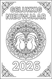 kleurplaat nieuwjaarsbrief