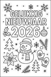kleurplaat nieuwjaarsbrief