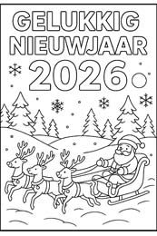 kleurplaat nieuwjaarsbrief