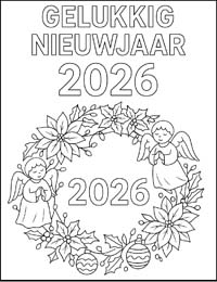 kleurplaat nieuwjaarsbrief