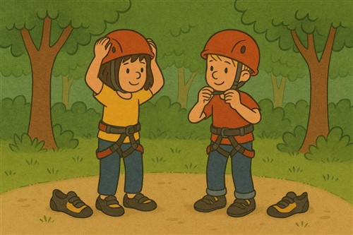 afbeelding 5 An en Jan gaan bergbeklimmen