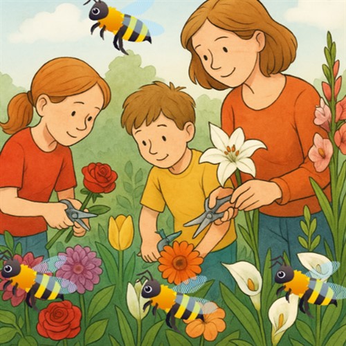 afbeelding 4 Bij het bloemenperk