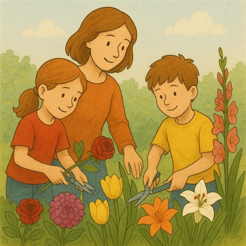 boekcover Bij het bloemenperk