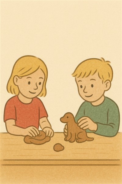 afbeelding 3 Boetseren met klei!