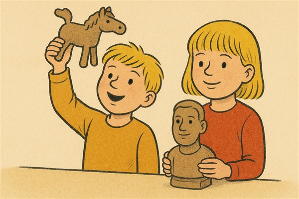 afbeelding 5 Boetseren met klei!