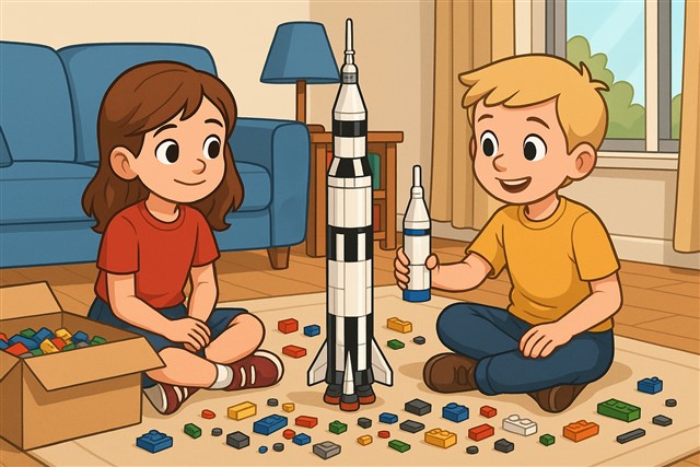afbeelding 6 Bouwen met lego blokken