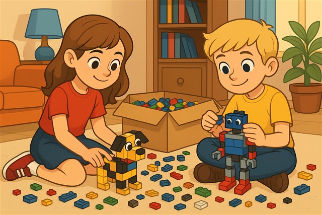 afbeelding 7 Bouwen met lego blokken