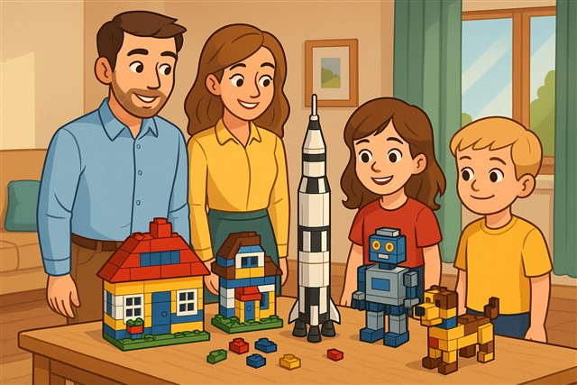 afbeelding 9 Bouwen met lego blokken