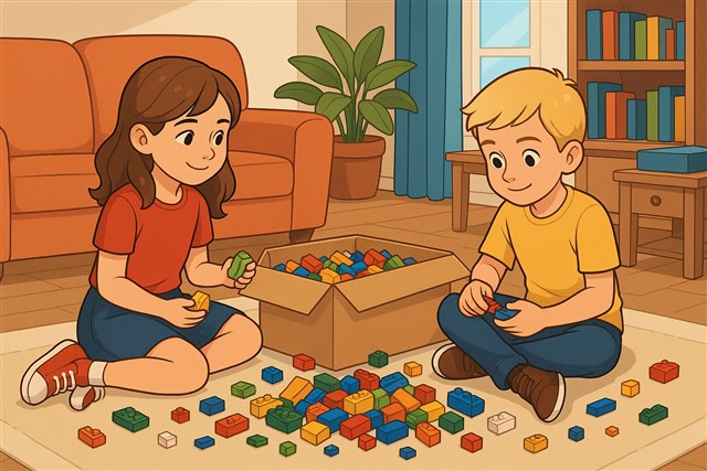 boekcover Bouwen met lego blokken