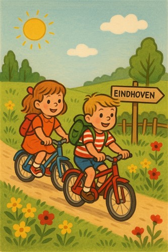 afbeelding 1 In het prehistorisch dorp!