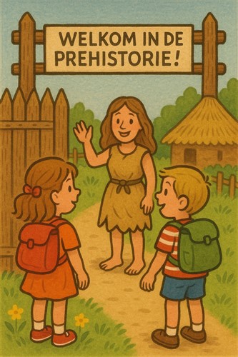 afbeelding 2 In het prehistorisch dorp!