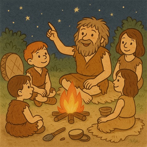 afbeelding 7 In het prehistorisch dorp!