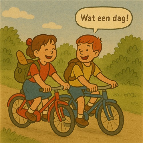 afbeelding 9 In het prehistorisch dorp!