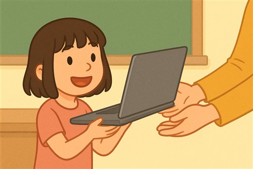 afbeelding 3 Mijn laptop van de school