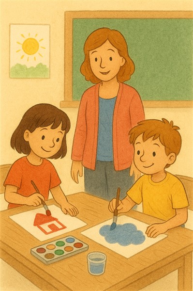 afbeelding 6 Schilderen in de klas!